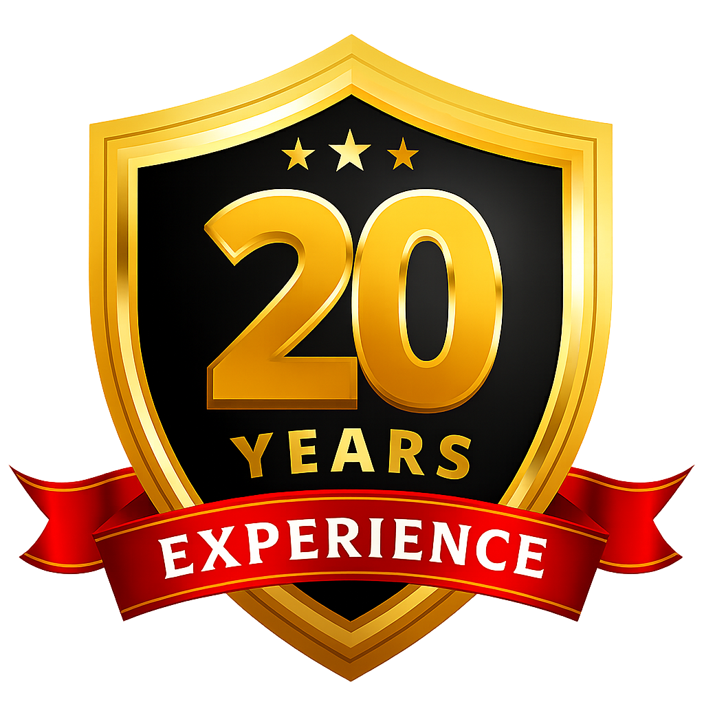 20 Years Experience