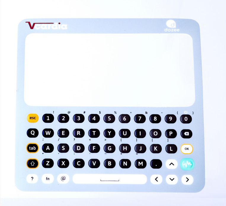 Keypad graphic overlays for control panels