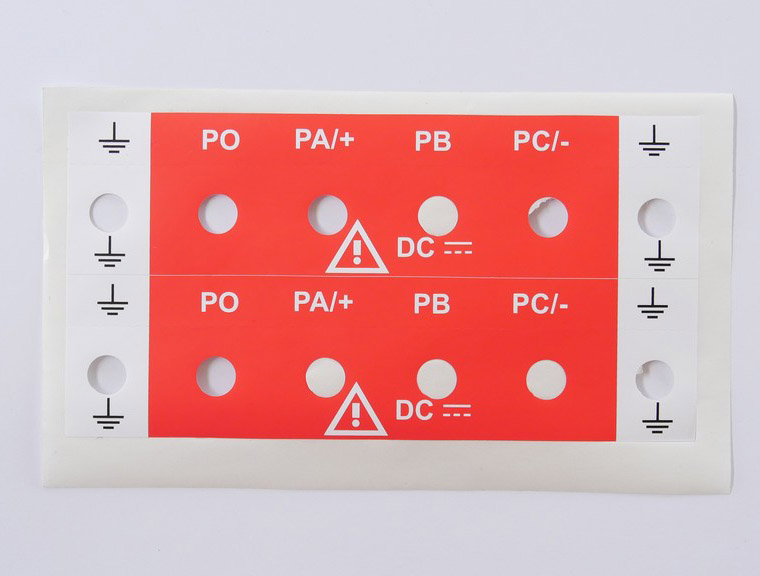 Custom self adhesive labels for product identification